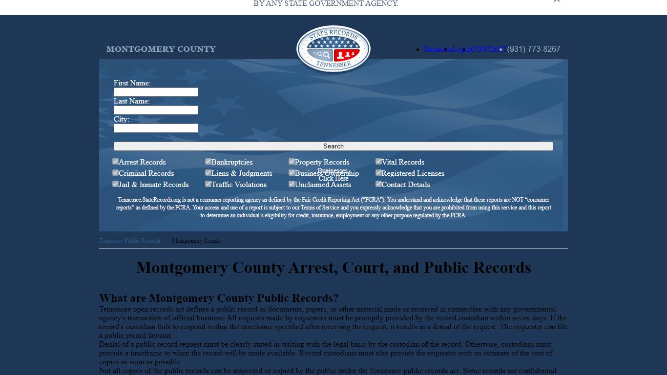 Montgomery County Arrest, Court, and Public Records